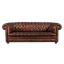 Divano chesterfield vintage in pelle